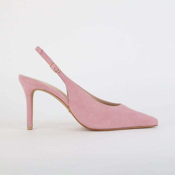 *UK size 2 - GOYA - orange suede, 7cm heels