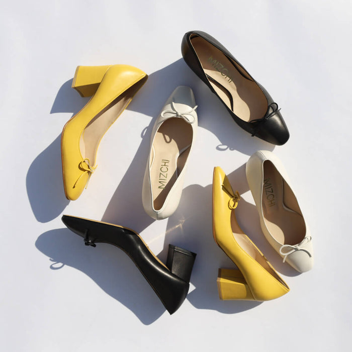 *UK size 2 - JANE LEATHER - ivory, 6cm heels