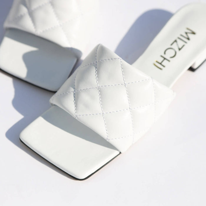 *UK size 2.5 - Aqui - white, 2cm heels