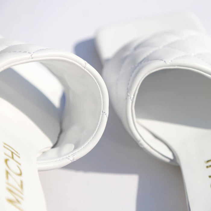 *UK size 2.5 - Aqui - white, 2cm heels