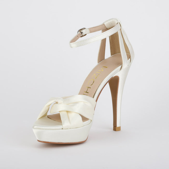 *UK size 2.5 - CEREMONY- ivory, 9/0cm heels