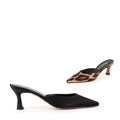 *UK size 2.5 - CLEO - black satin, 6cm heels