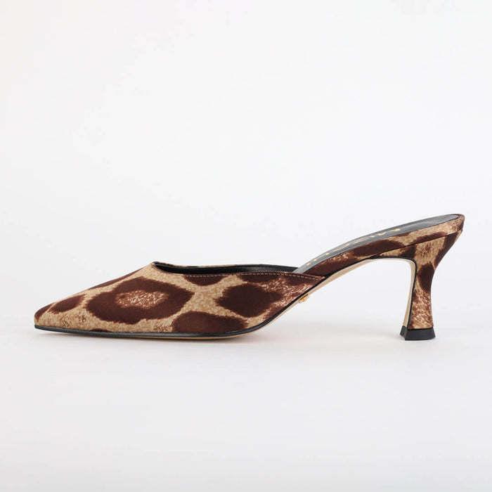 *UK size 2.5 - CLEO - black satin, 6cm heels