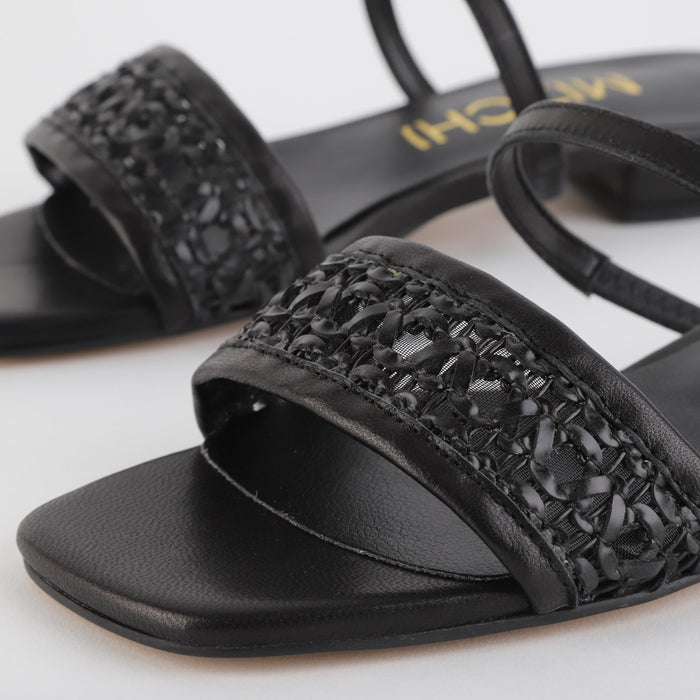 *UK size 2.5 - SELLY SUMMER - white, 1.5cm heels