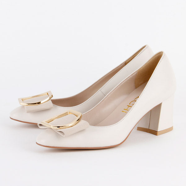 *UK size 3 - ELLINA - ivory, 6cm heels