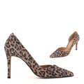 *UK size 3 - MAINZE - leopard suede, 6cm heels