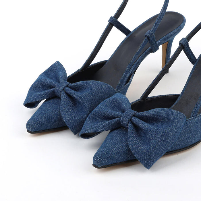 Petite Size UK 2.5 Denim Slingback