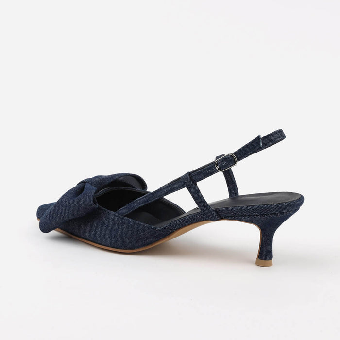 *UK size 3 - MINNESOTA - mid blue denim, 5cm heels