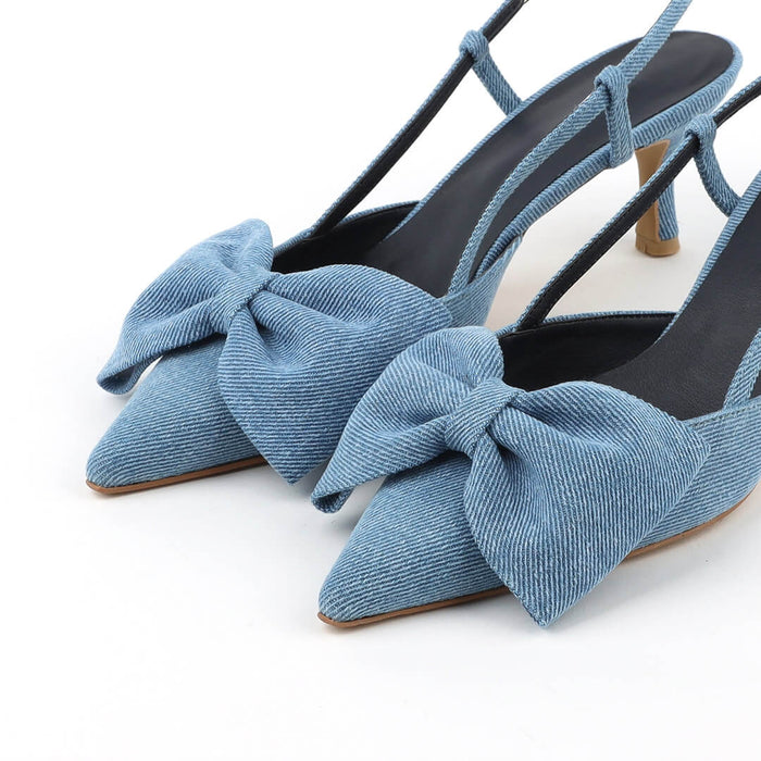 *UK size 3 - MINNESOTA - mid blue denim, 5cm heels