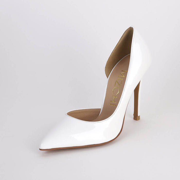 *UK size 3 - NEW DEWEY - white, 9cm heels