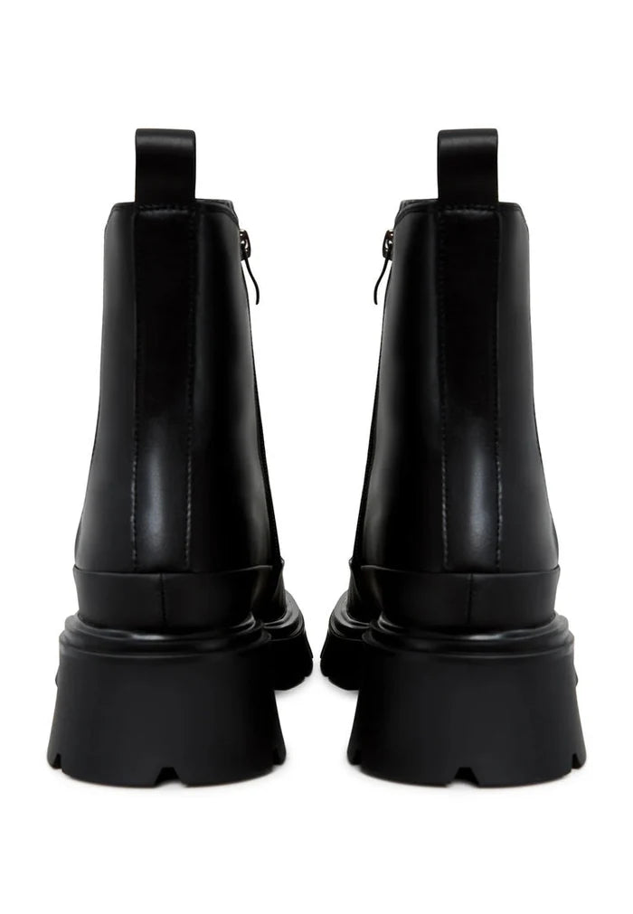 A stylish pair of black urban platform ankle boots for women, perfect for adding a trendy touch to your fashion footwear collection.