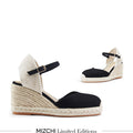 VITTORIA - black ankle strap espadrilles