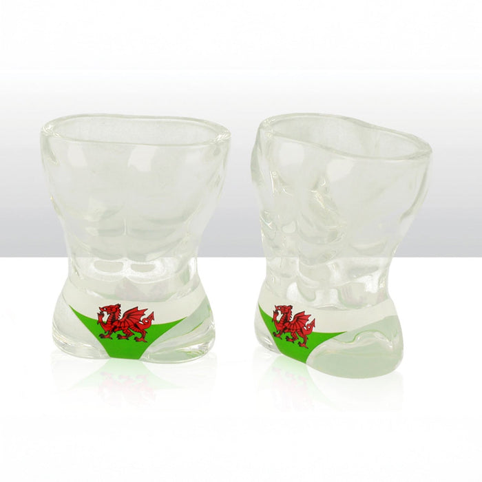Wales Dragon Male Torso Shot Glass 0012