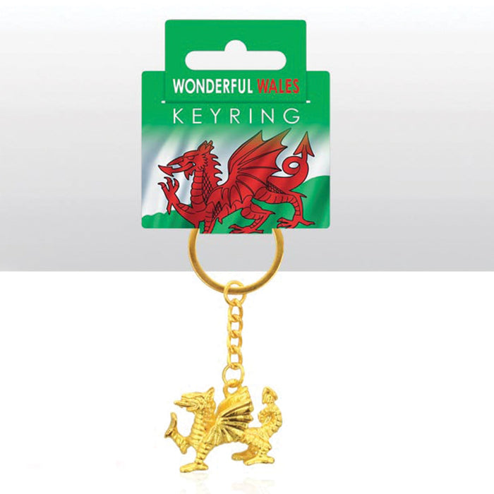 Wales Dragon Metal Die Cast Keyring 0012