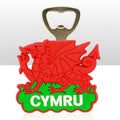 Wales Dragon Rubber Bottle Opener Magnet 0012