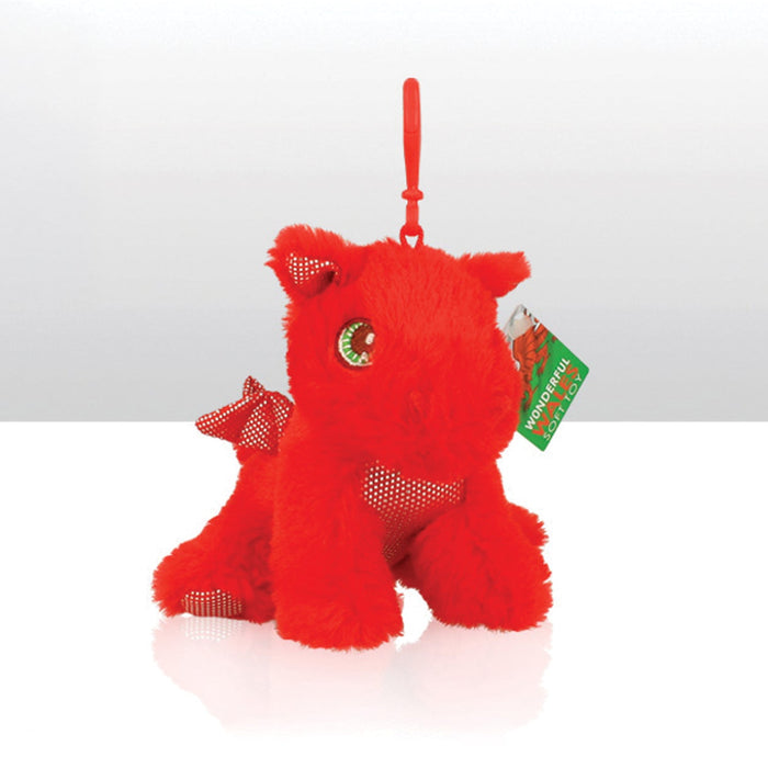 Wales Dragon Soft Toy Keyring 0012