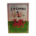Wales I Love Cymru Icons Foil Magnet