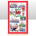 Wales Iconic Tea Towel 0012