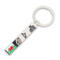 Wales Rugby Mini Bottle Opener Keyring (KY005) | Compact & Durable Metal Keychain with Rugby Design | Practical Everyday Accessory, Souvenir & Gift for Welsh Fans, Travellers & Collectors