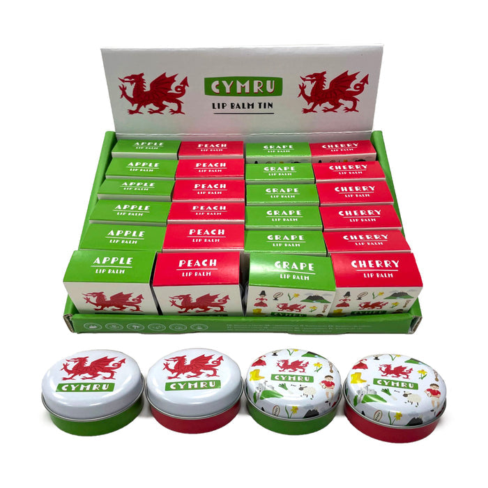 Welsh Dragon Wales (Cymru) Souvenir Lip Balm in a Tin 0024