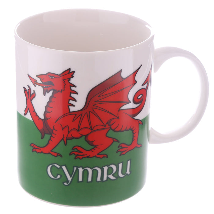 Welsh Dragon Wales (Cymru) Souvenir Porcelain Mug 006