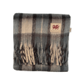 Welsh Woollens Tartan Blanket Scarf Mackellar Natural