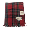 Welsh Woollens Wool Knee Blanket/Throw Stewart Royal Tartan