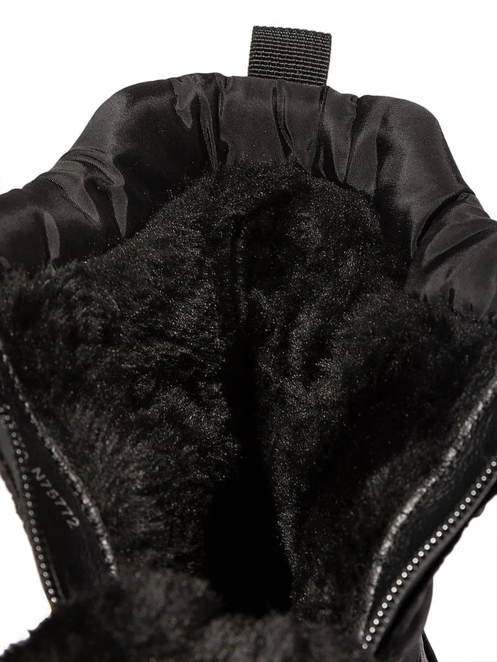 Stay warm and stylish this winter with a pair of black waterproof snow boots, the perfect cold weather footwear for any adventure.