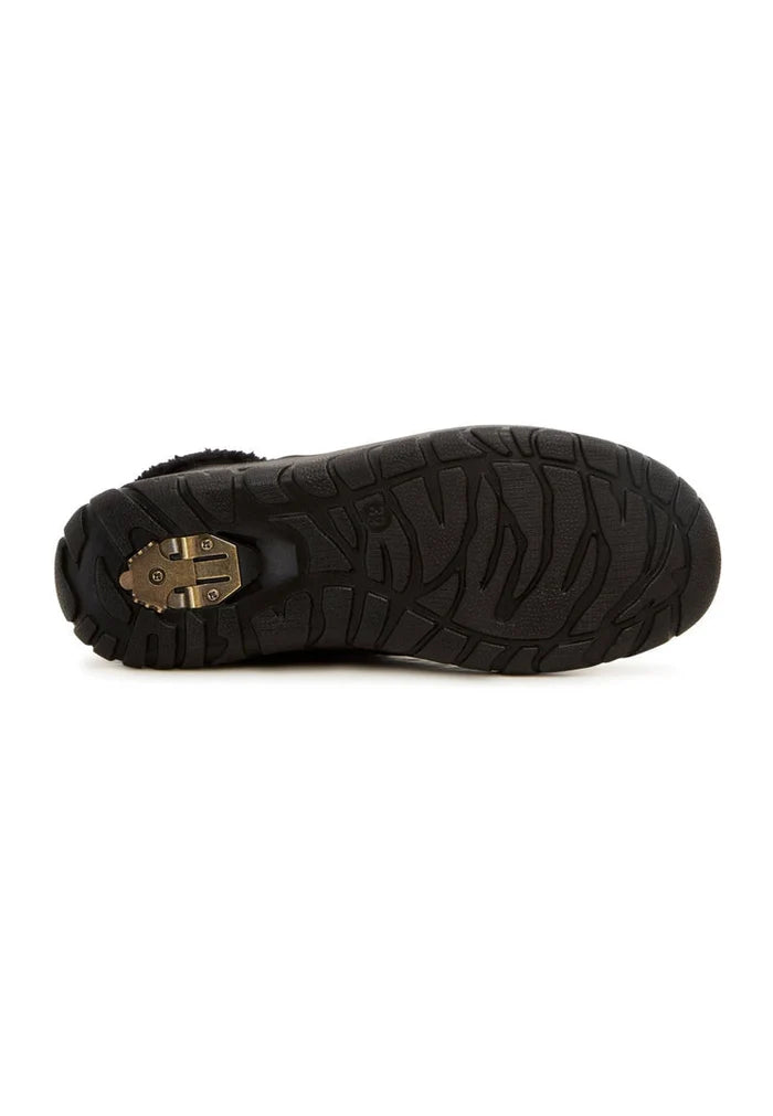 A pair of stylish chunky platform winter boots for women, perfect for cold weather and on-trend winter footwear.