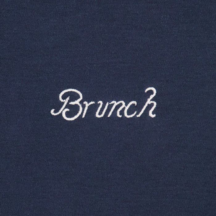Brunch Women's PJ Set in Navy pima cotton, product view 6