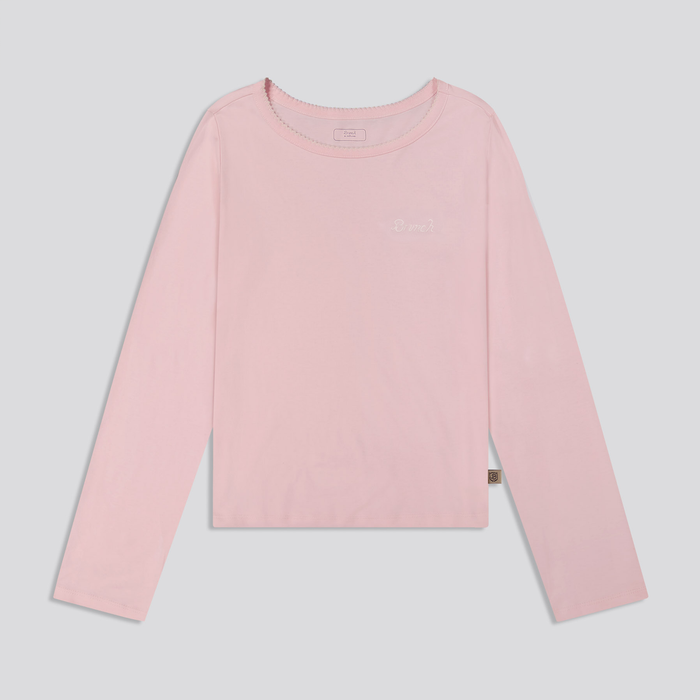 Brunch Women's PJ Set in Soft Pink pima cotton, product view 4