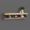 Wood wall display shelf
