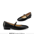 Zoara Black - Leather Mary Jane Ballet pumps
